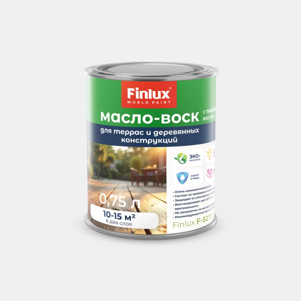 Finlux EcoBiOil F-5277 Масло для террас и садовой мебели